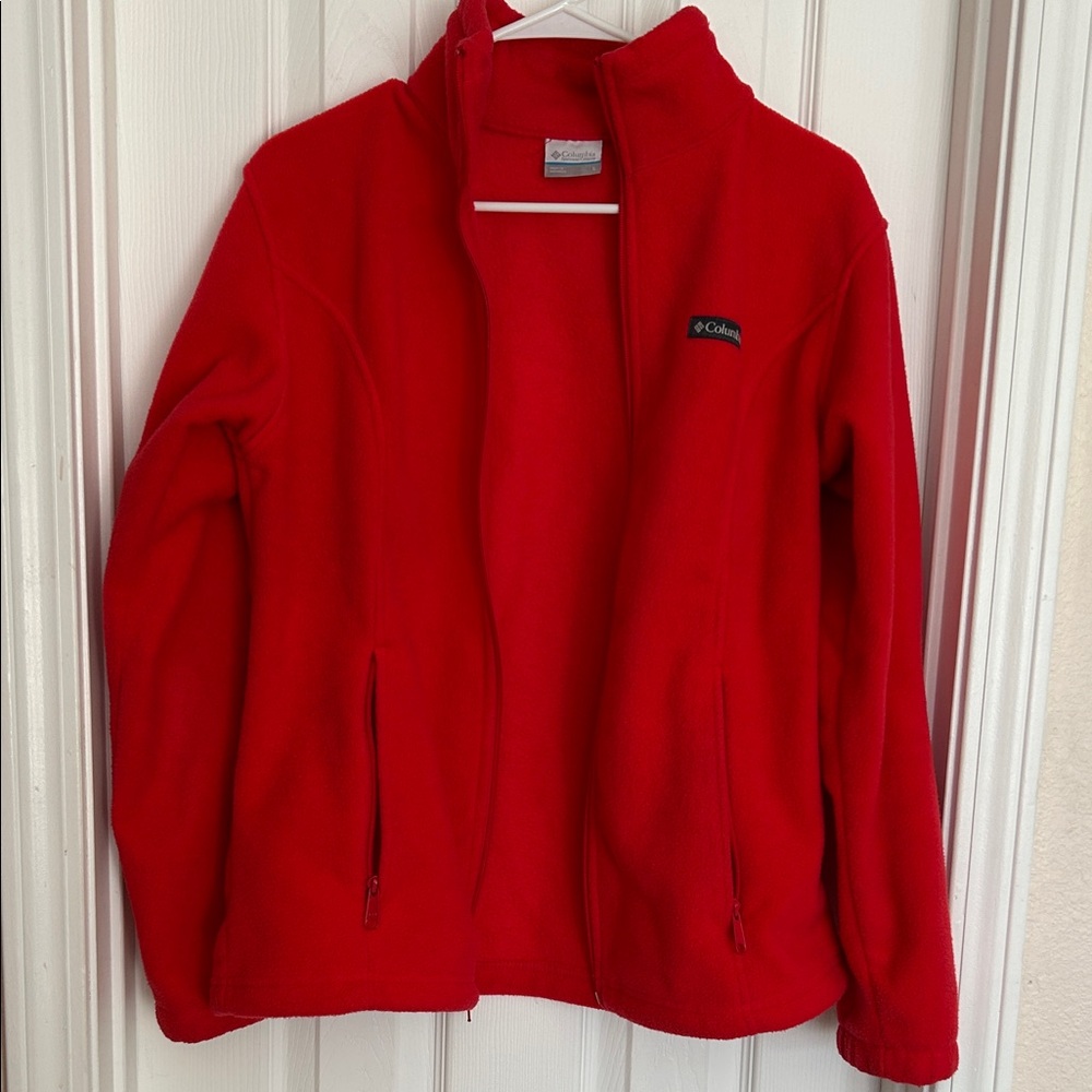 Columbia Bold Red Full-Zip Fleece